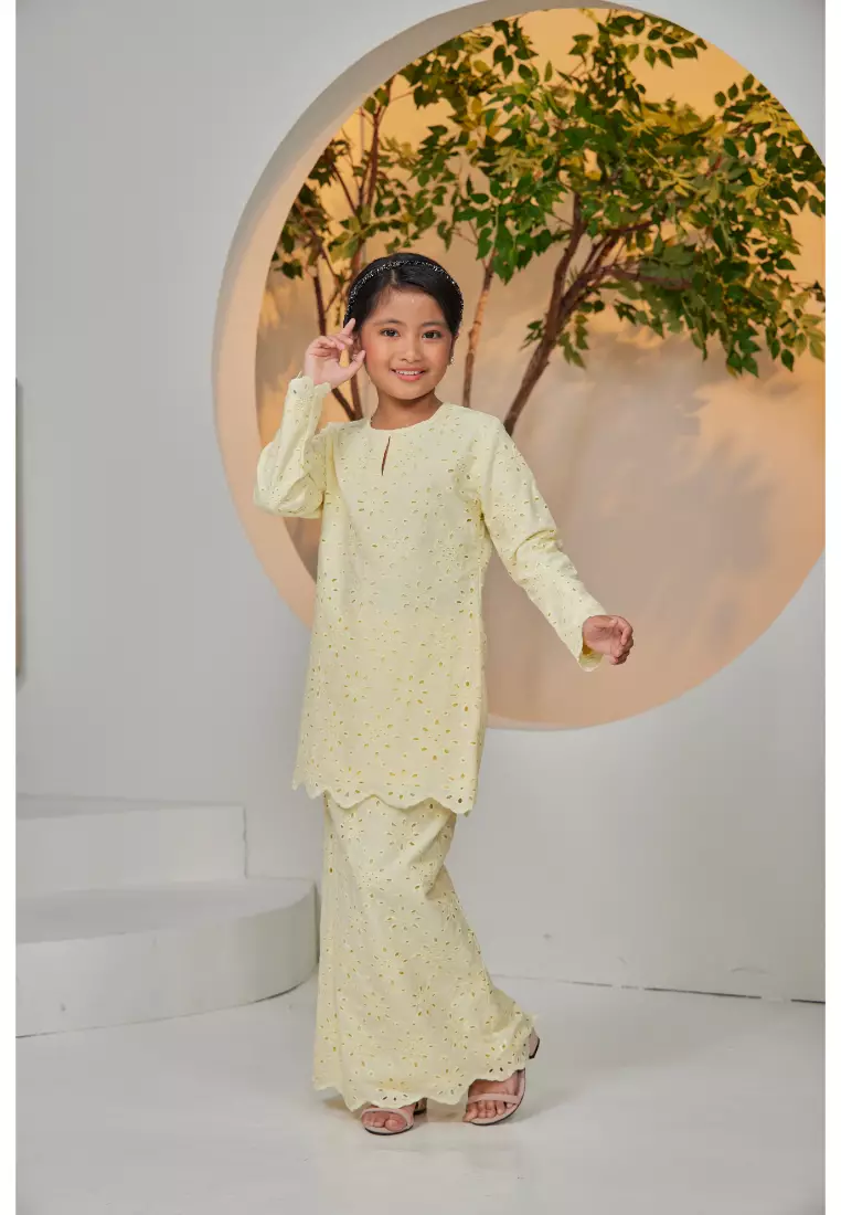 Kurung Moden Sulaman Kasih Evelyn For Kids