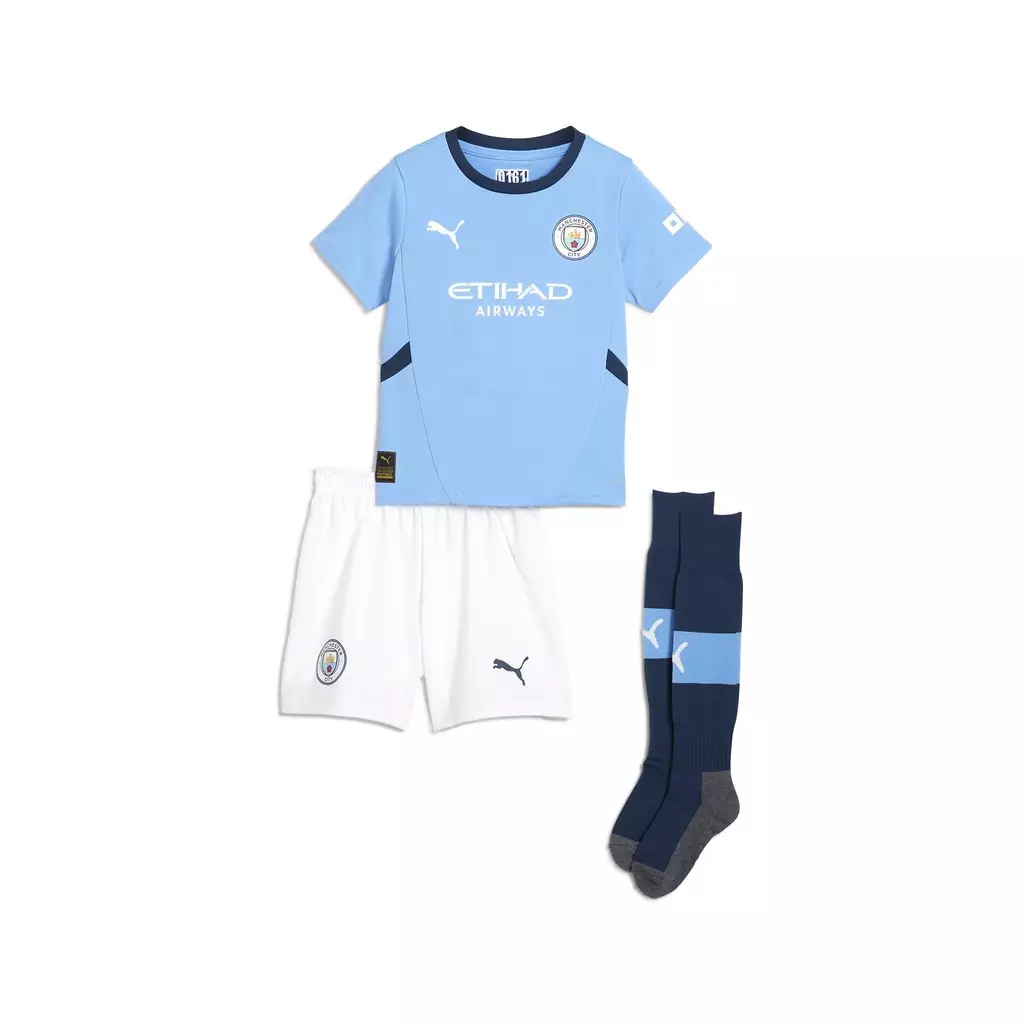 Puma Manchester City FC Home Minikit Team Jersey 77508001 - Set Anak (Biru)