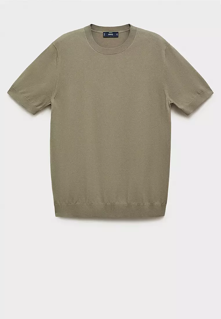 Cotton Fine-Knit T-Shirt