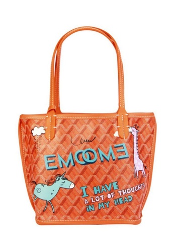 Emo Canine Graffiti Pattern Totebag Small Orange Bundle With 2 Small Bag 22 Buy Emo Online Zalora Hong Kong