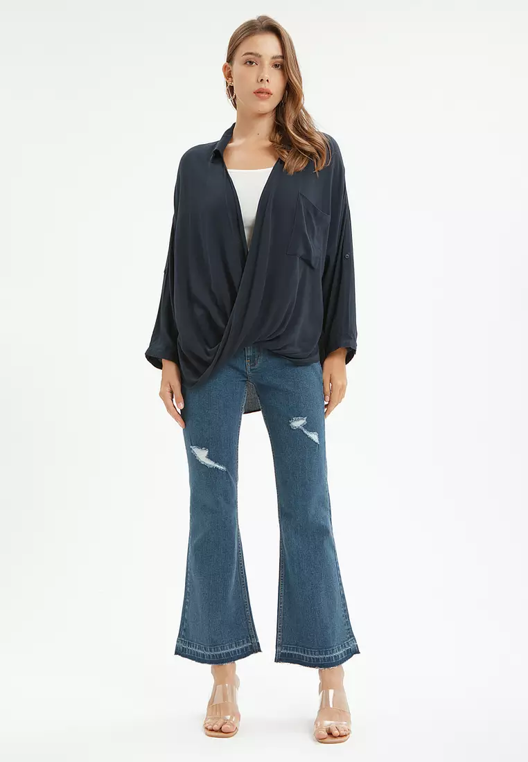 MInimal Malla Overslag Top Navy