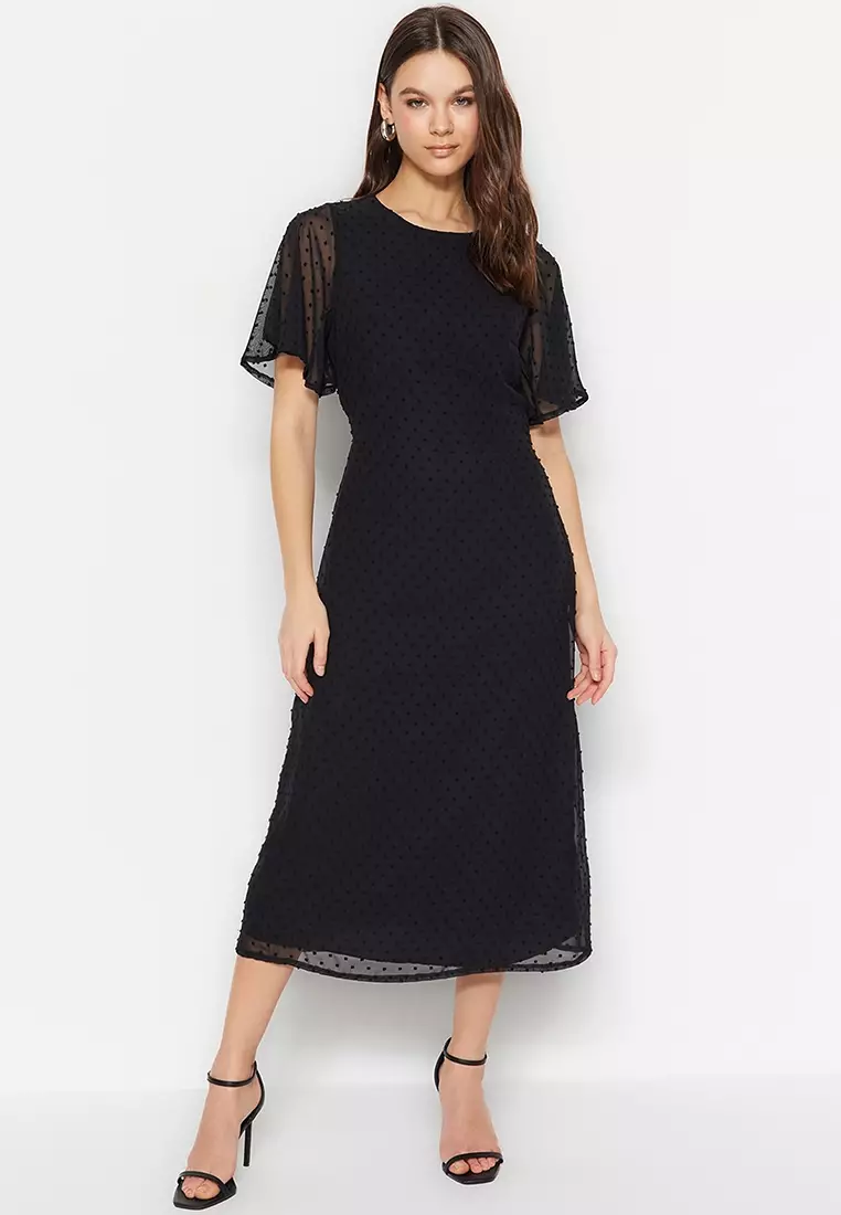 Buy Trendyol A-Line Dotted Dress Online | ZALORA Malaysia