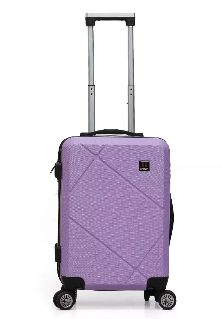 Carlton Tas Koper Unisex Size 20 Inch Suitcase 3 Digit Combination Lock Large Compartment Material Fiber ABS ORIGINAL - Purple