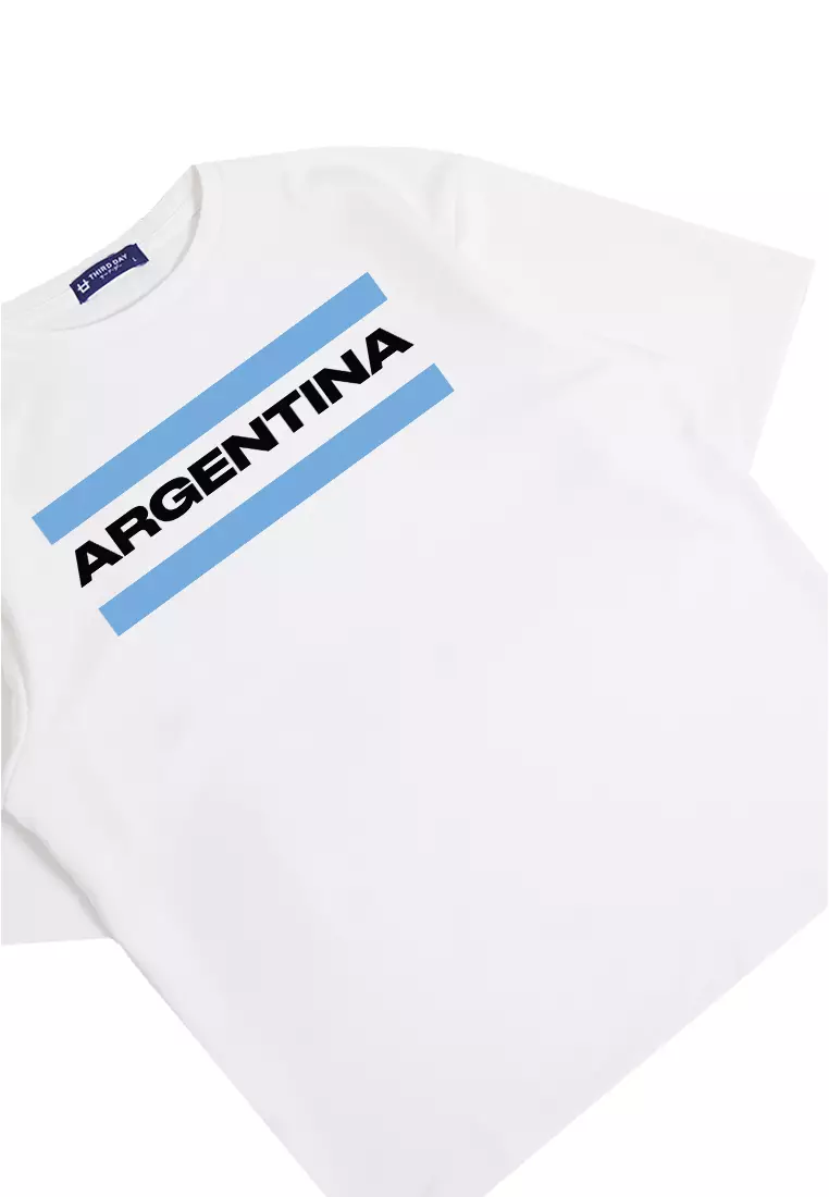 MTM02 kaos oversize distro pria argentina putih