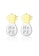 SUNRAIS gold Premium Silver S925 golden pineapple earrings F18DDACC690180GS_1