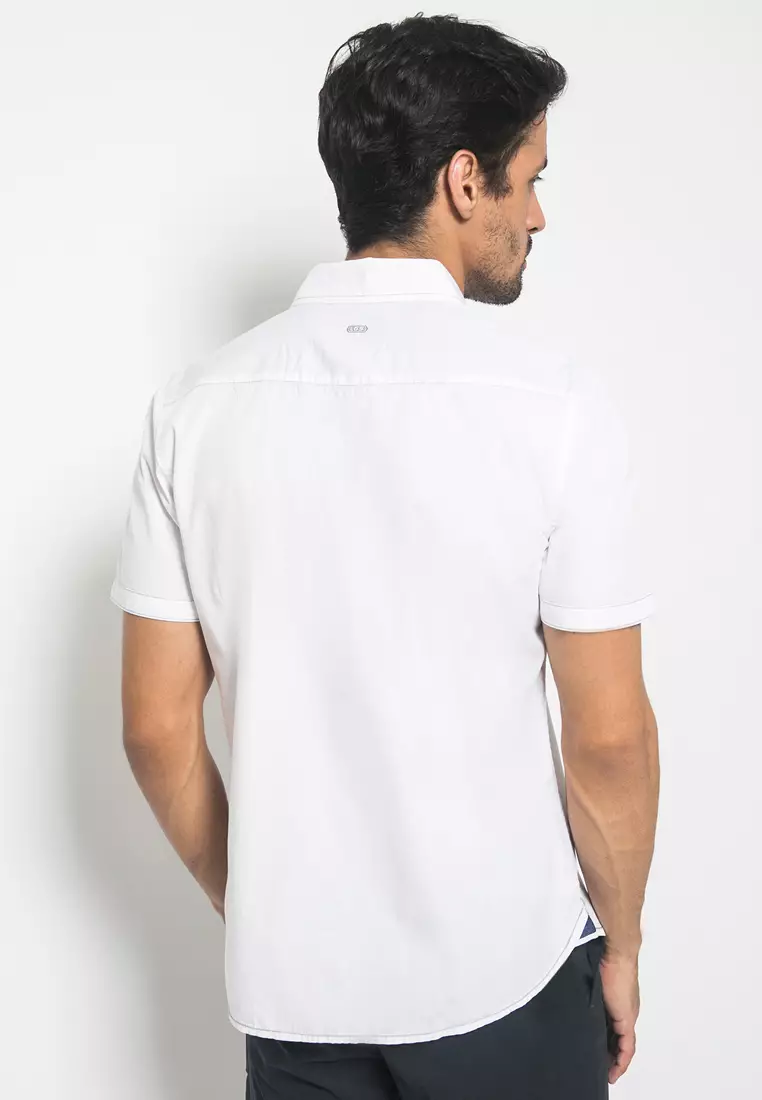 LGS - Kemeja Casual Pria - Lengan Pendek - Putih - JSH.391.S904F.723.C