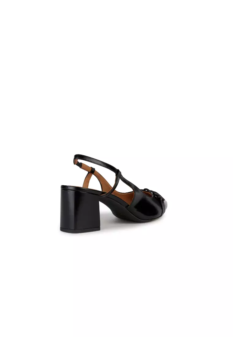 GEOX Ladies Bigliana Medium Heel Pumps - Black D35NMB-00038-C9999S3