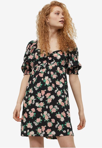Hu0026M Puff-Sleeved Dress | ZALORA Philippines