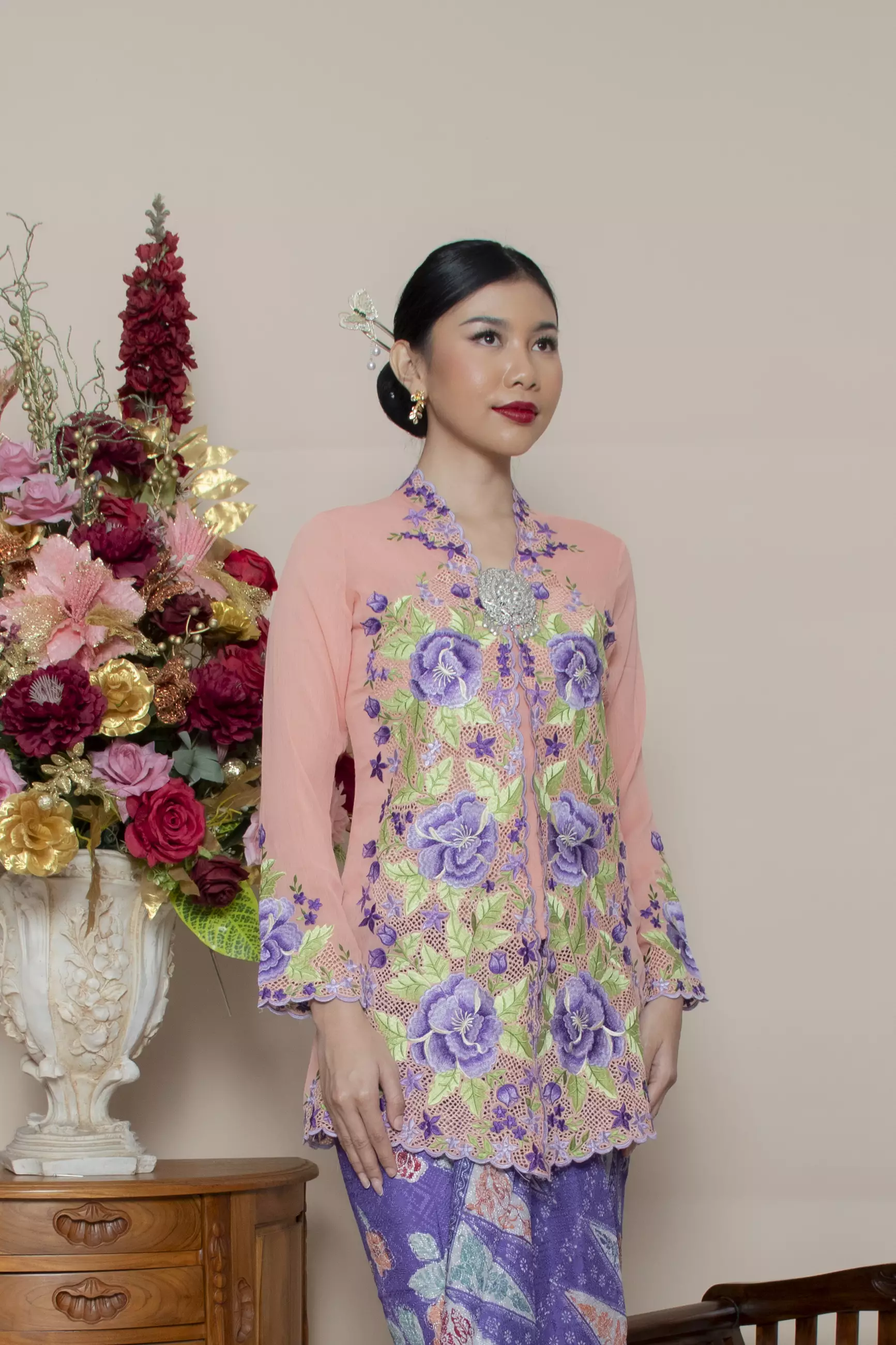 Kebaya Peony Embroidery Series