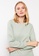 LC WAIKIKI green Crew Neck Straight Long Sleeve Women's Tunic E7F83AA8DBCAF5GS_3