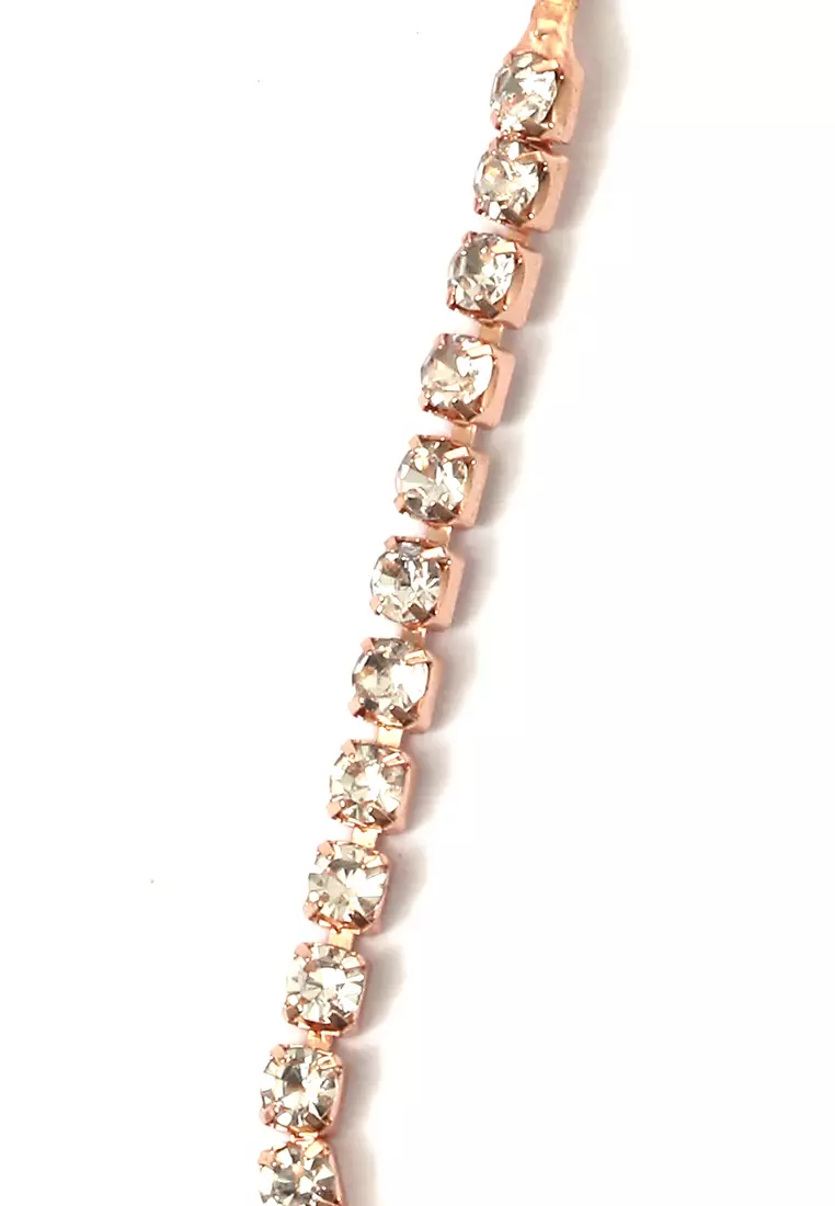 Gelang Ankle Pita Mutiara Perhiasan Aksesoris Wanita Gold - 17