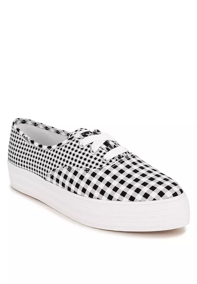 Discount on Keds  shoes - SKU: Point Canvas Gingham Sneakers