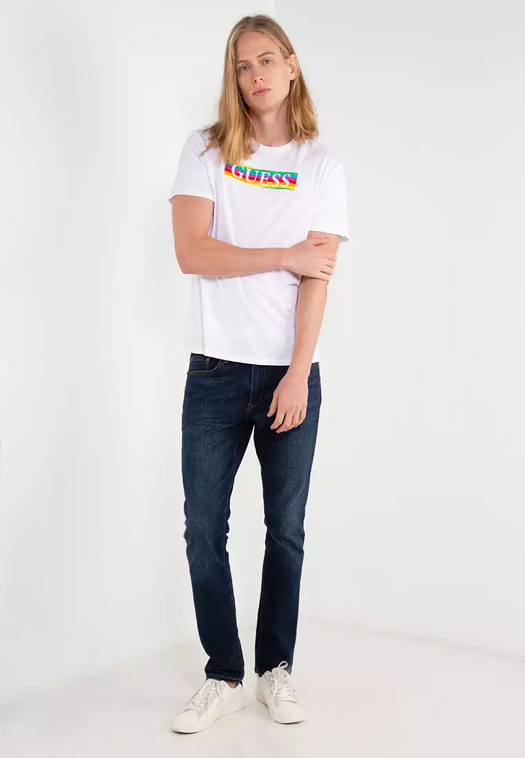 Guess pride t shirt discount