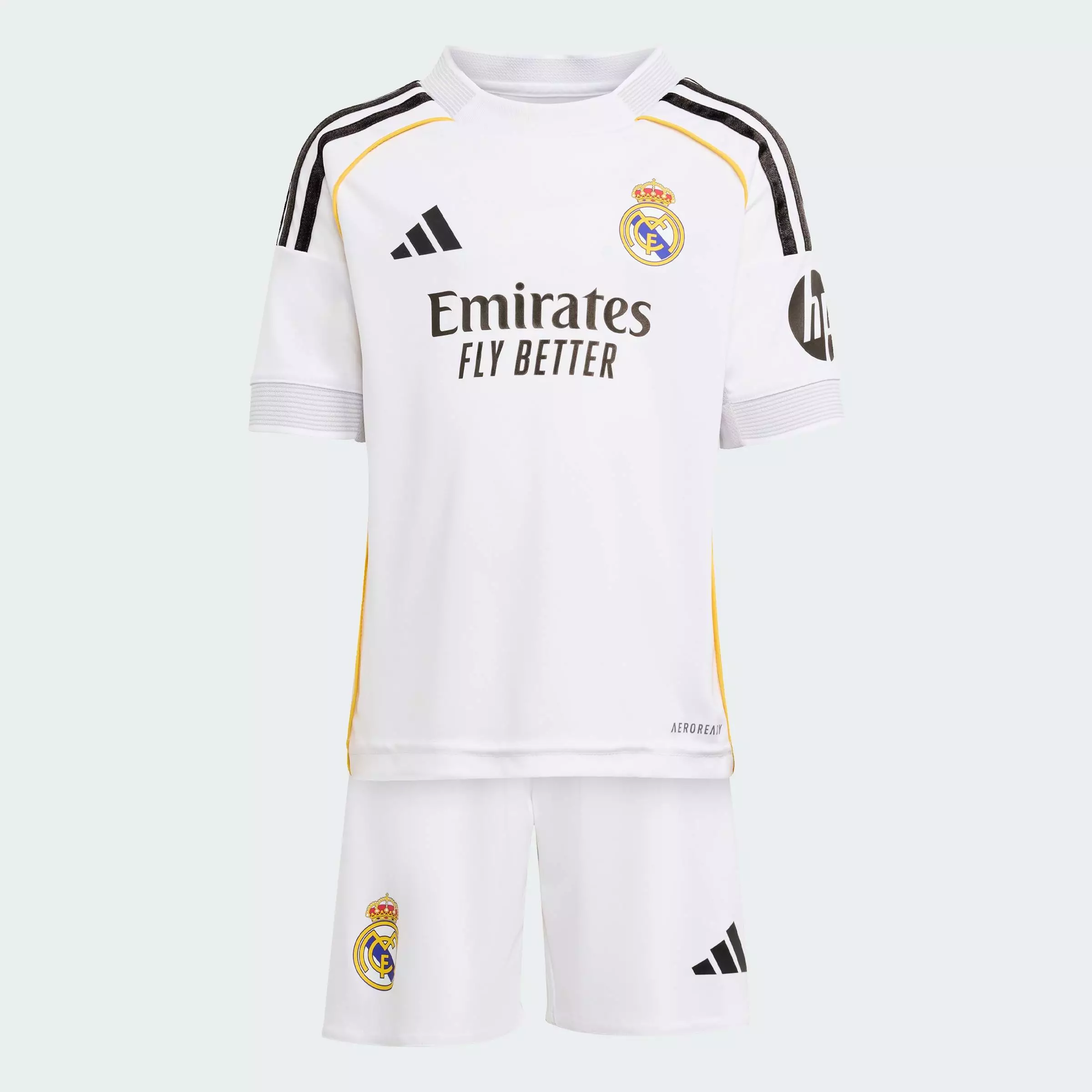 Football Real Madrid 25/26 Home Mini Kit Kids Unisex White JN8870