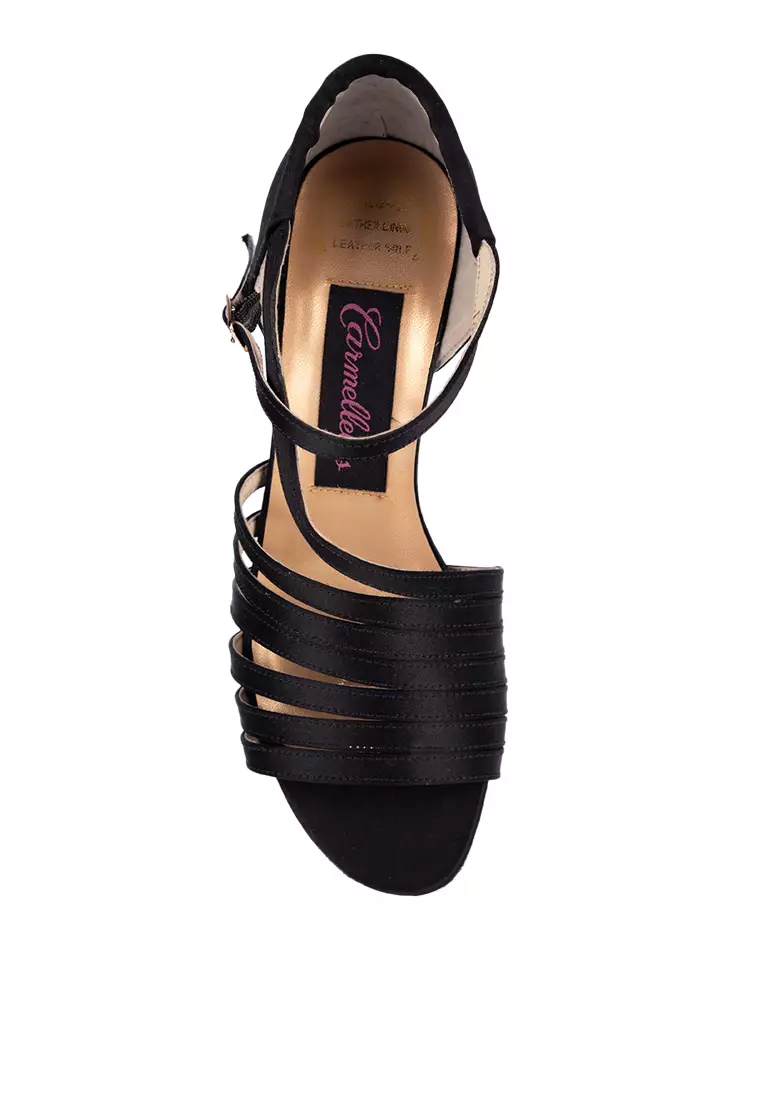 Satin Strappy Heels Dancing Shoes