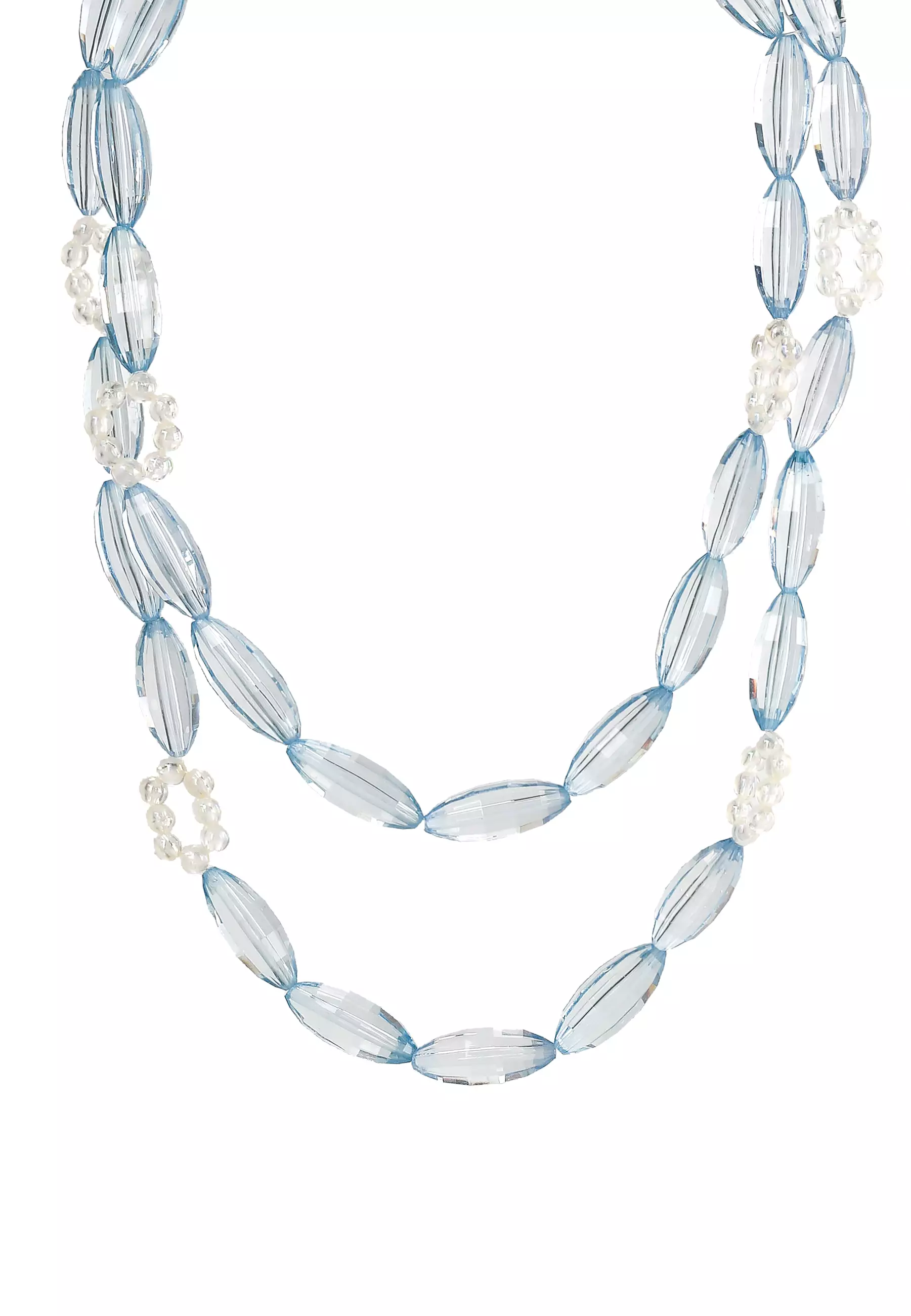 Quite quintessence top blue necklace