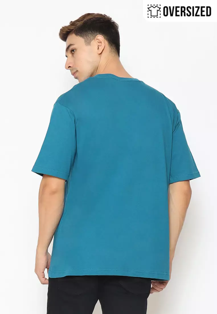 RBJ T-Shirt Cotton Oversized Pria 2079230281