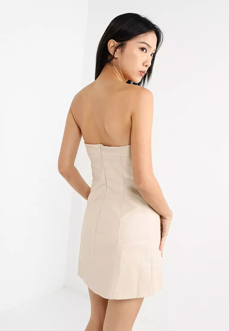 Brooklyn Baby Tube PU Mini Dress