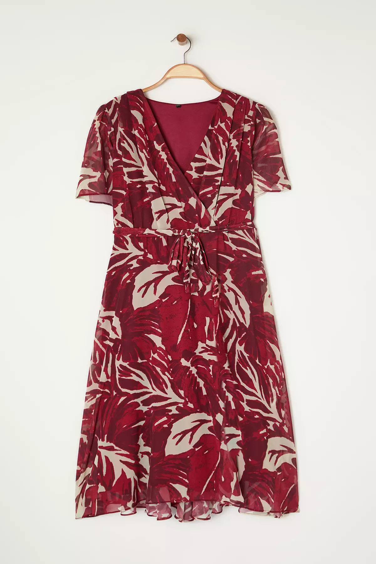 Plus Size Printed Chiffon Dress