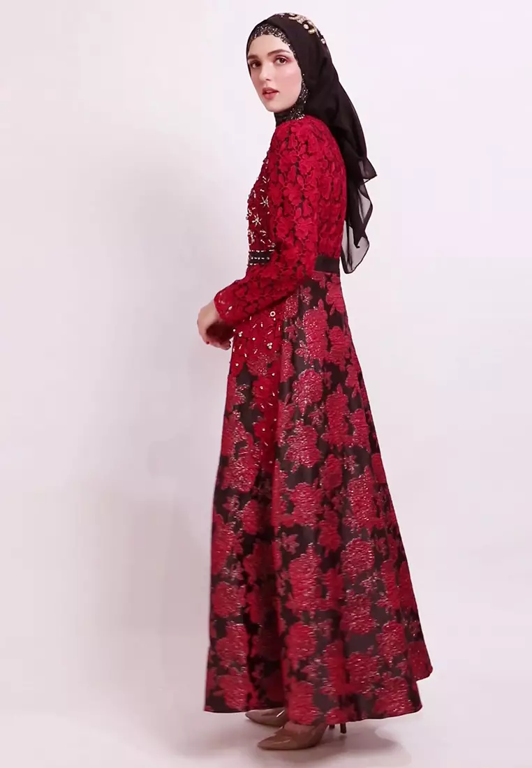Bibiq Gamis Jacquard Brokat