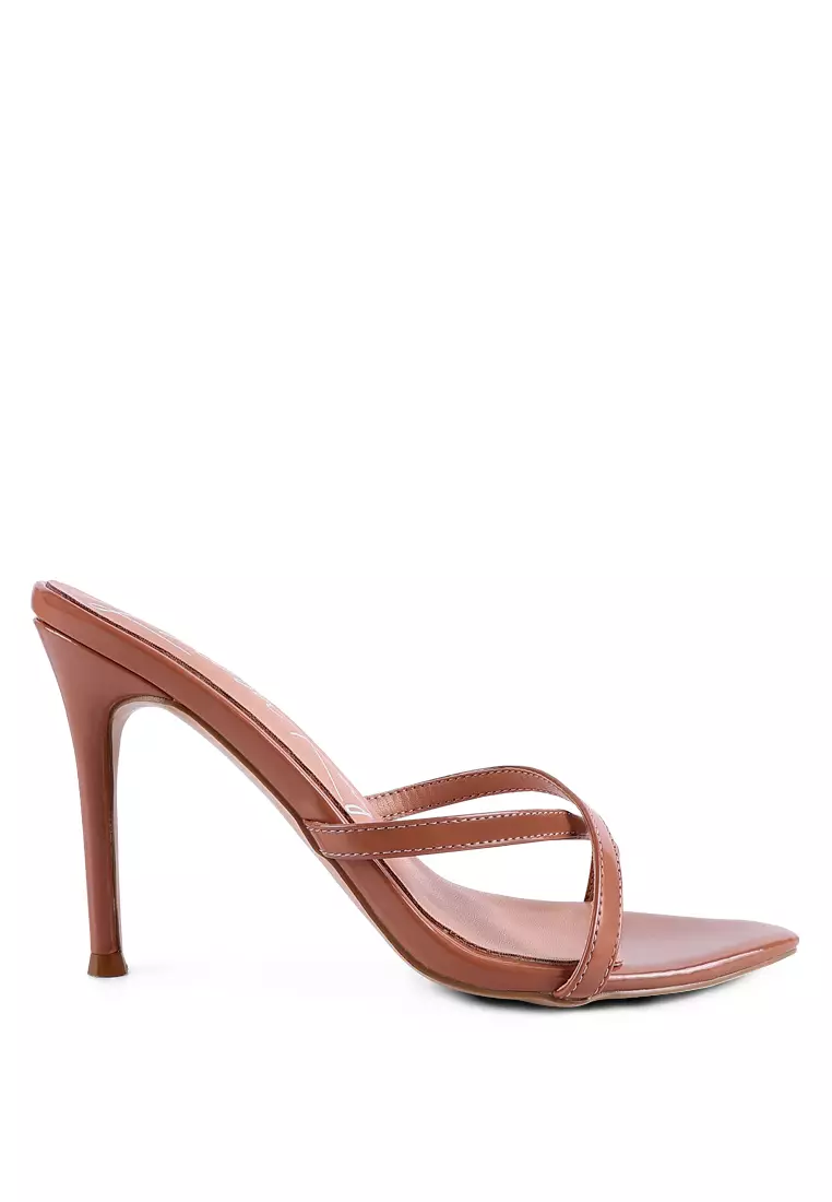 Discount on London Rag  shoes - SKU: Peach High Heeled Pointed Toe Sandal