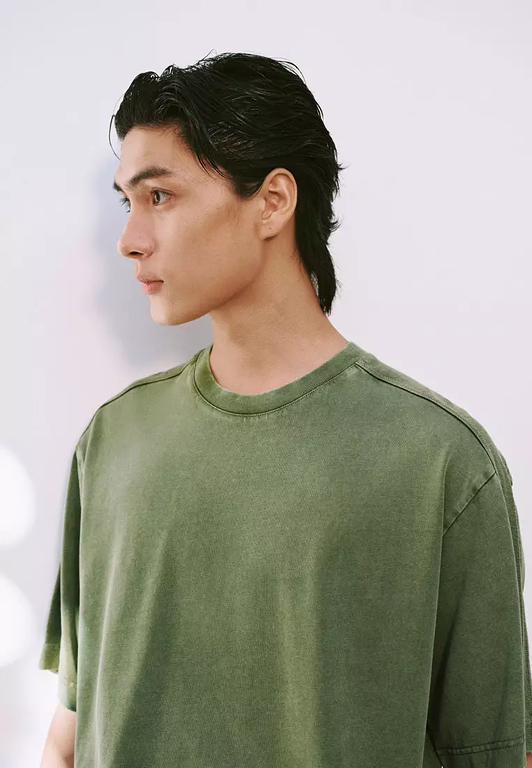 Loose Fit Acid Wash Vintage Tee