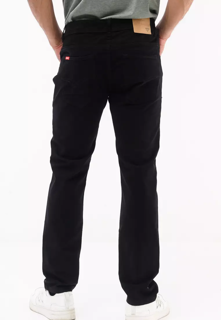 Colored Long Pants Slim Tapered Stretch