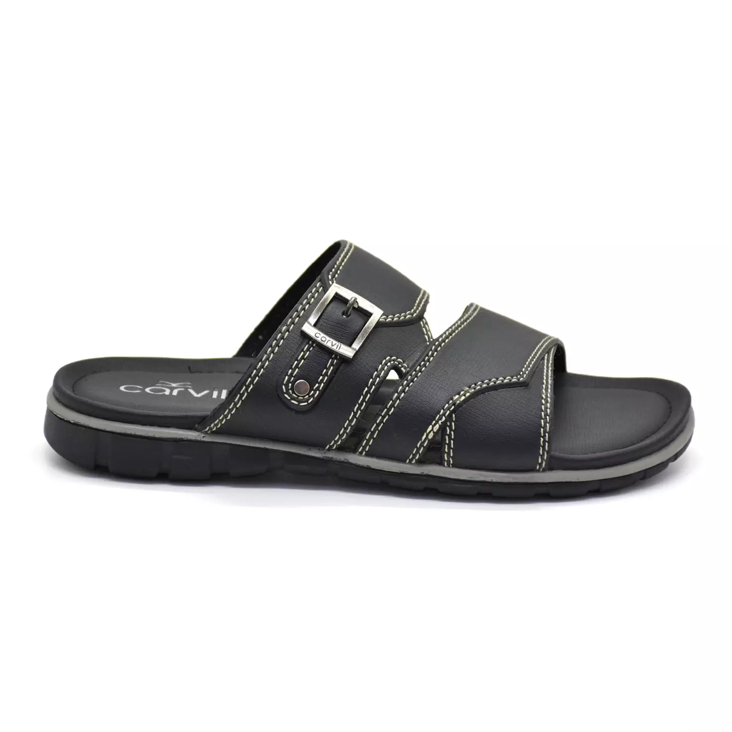 Carvil Sandal Pria Cardiff-03 M Black