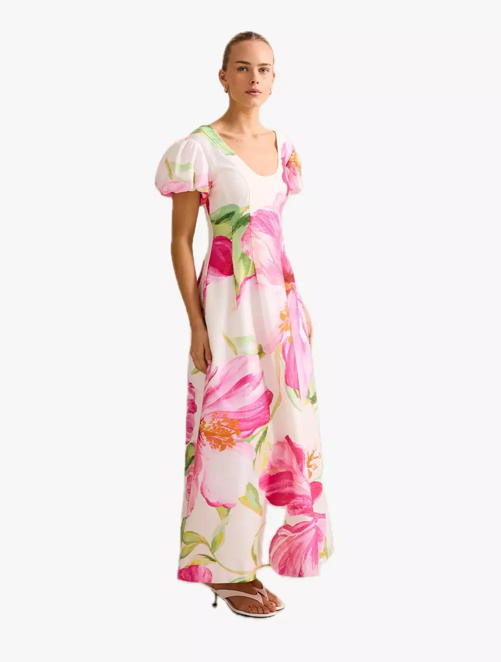 Lily Scoop Neck Midi Dress