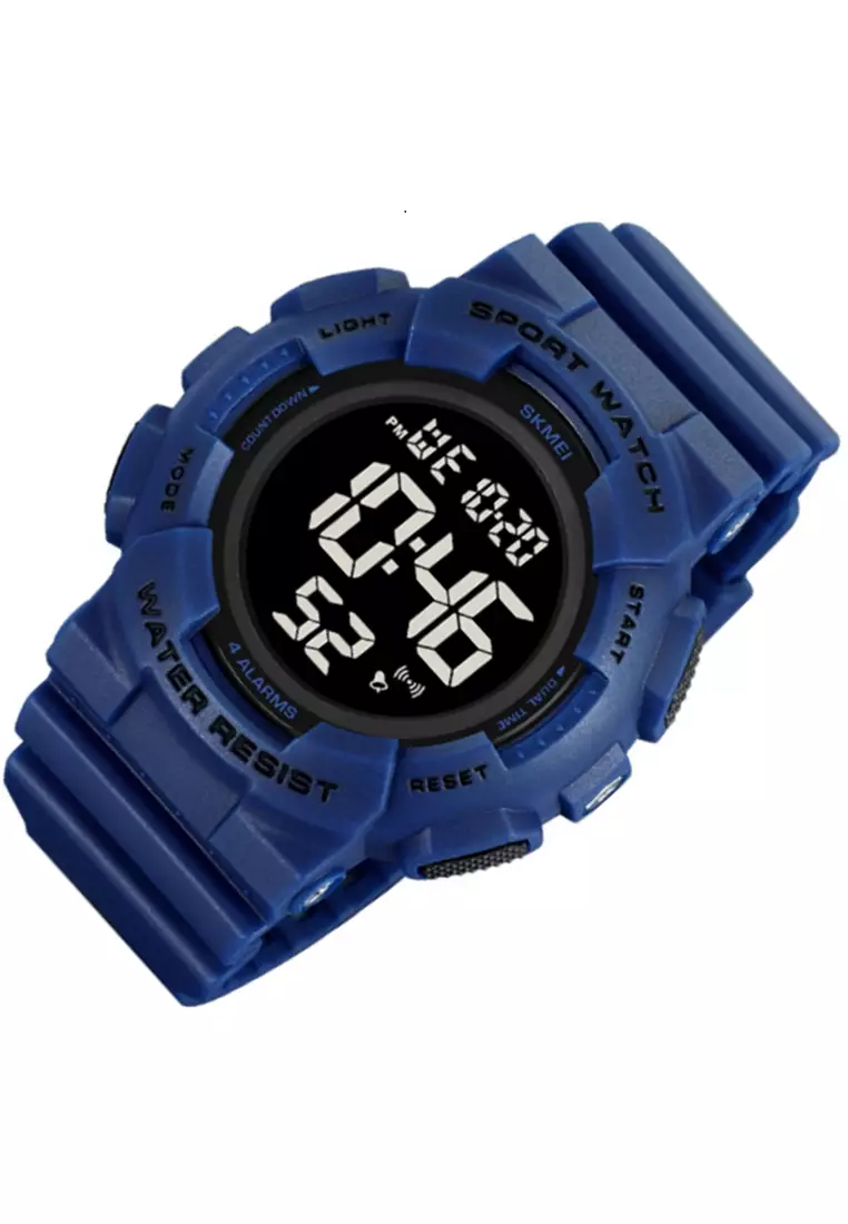 Jam Tangan Digital Pria Waterproof Many Function Strap Tali Material TPU DV60 ORIGINAL