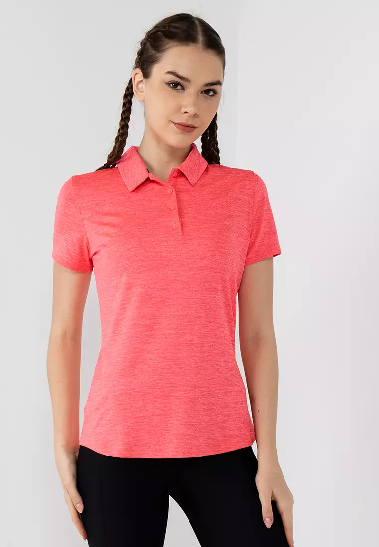 Under armour pink clearance polo