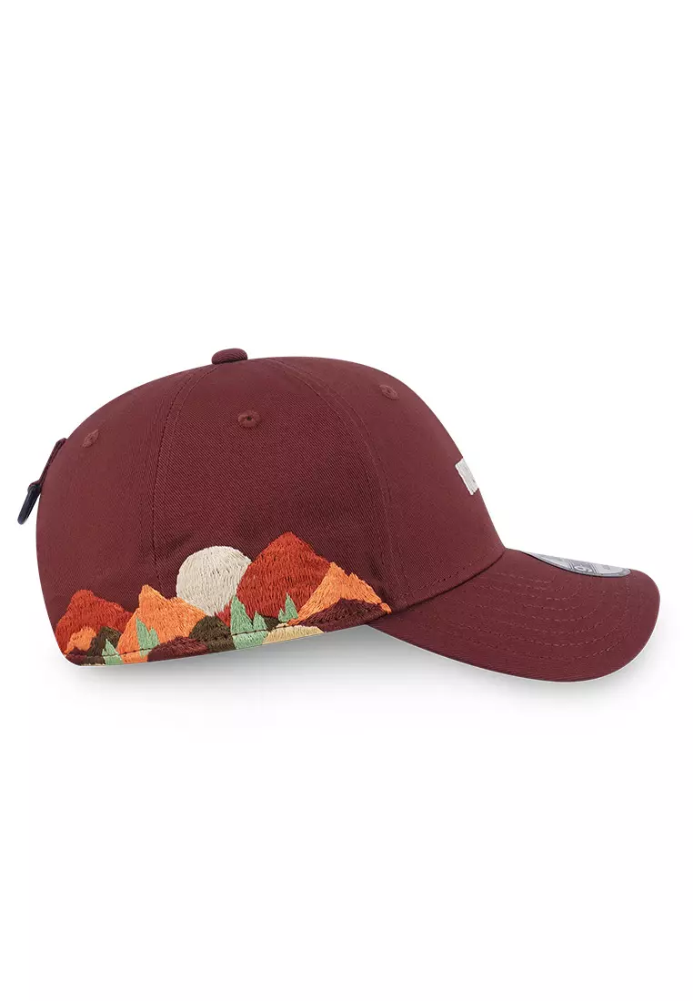 NE Mountain Logo FW25 Deep Auburn 9FORTY Adjustable Cap