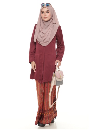 Buy Kebaya Maya (Maroon) from Ms.Husna Apparel in Red only 189