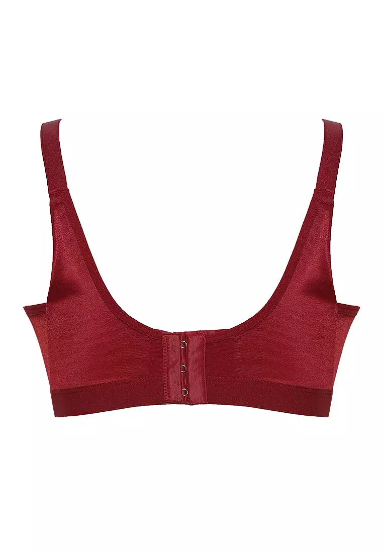 Jual TULIP Tulip Wonderfit Essential Full Cup Non Wire Bra Maroon