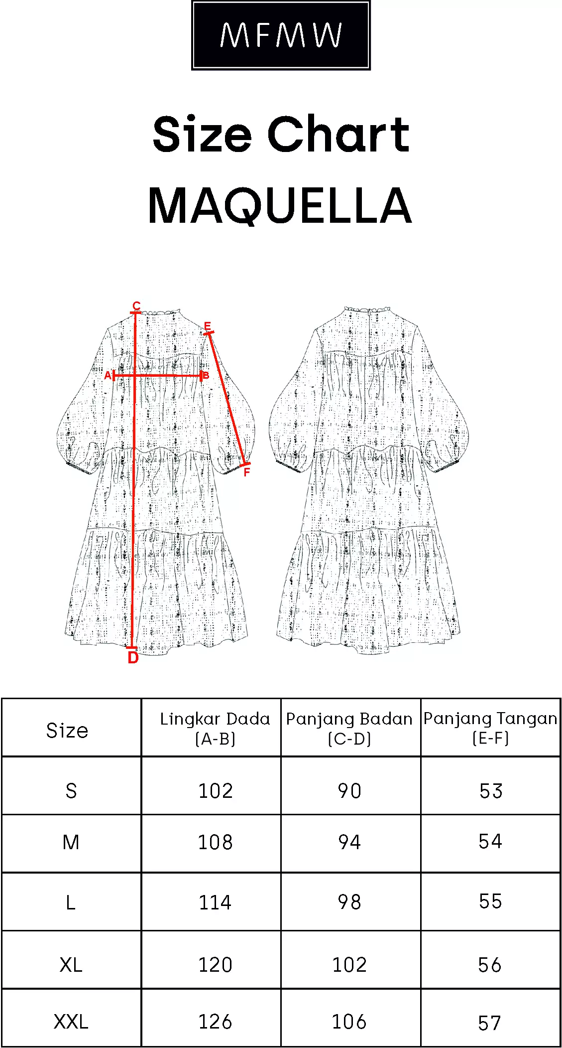 MFMW Maquella Tunik Broken White Motif Kotak