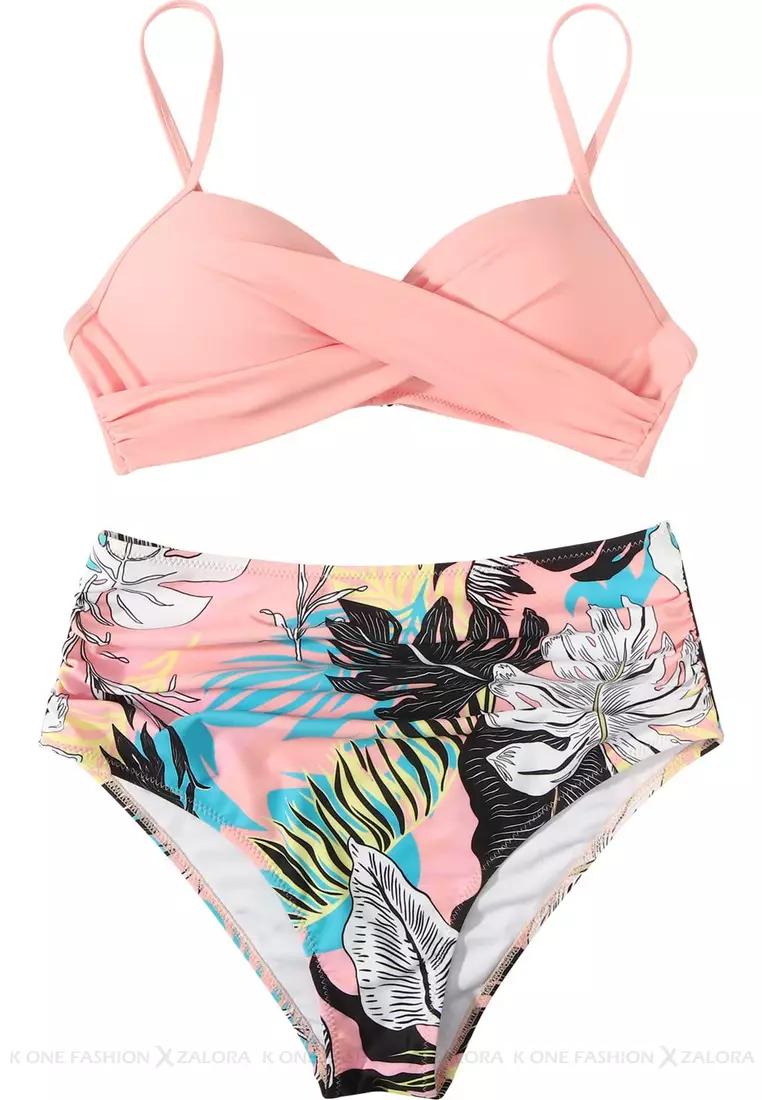 (2pcs)Sexy Suspender Bikini Swimsuit