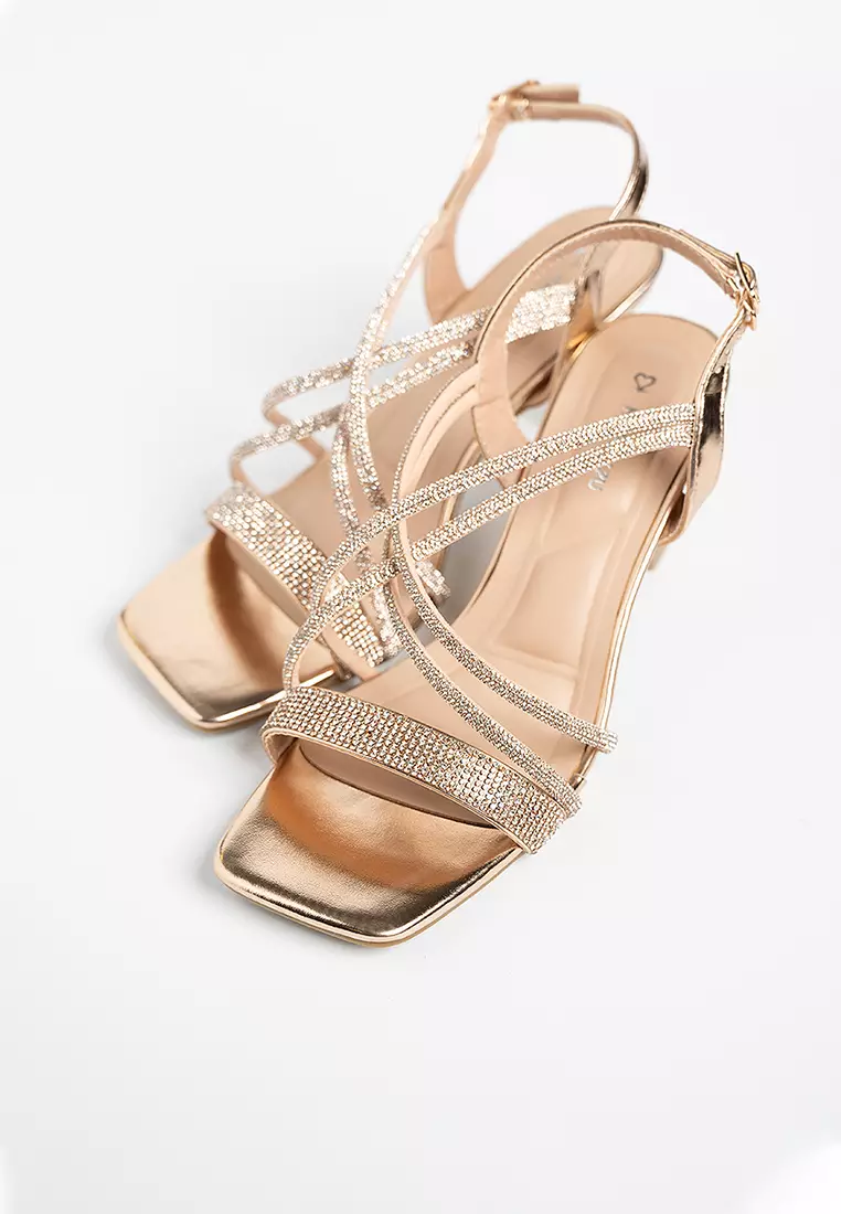 Yvan Cross Slingback Heels