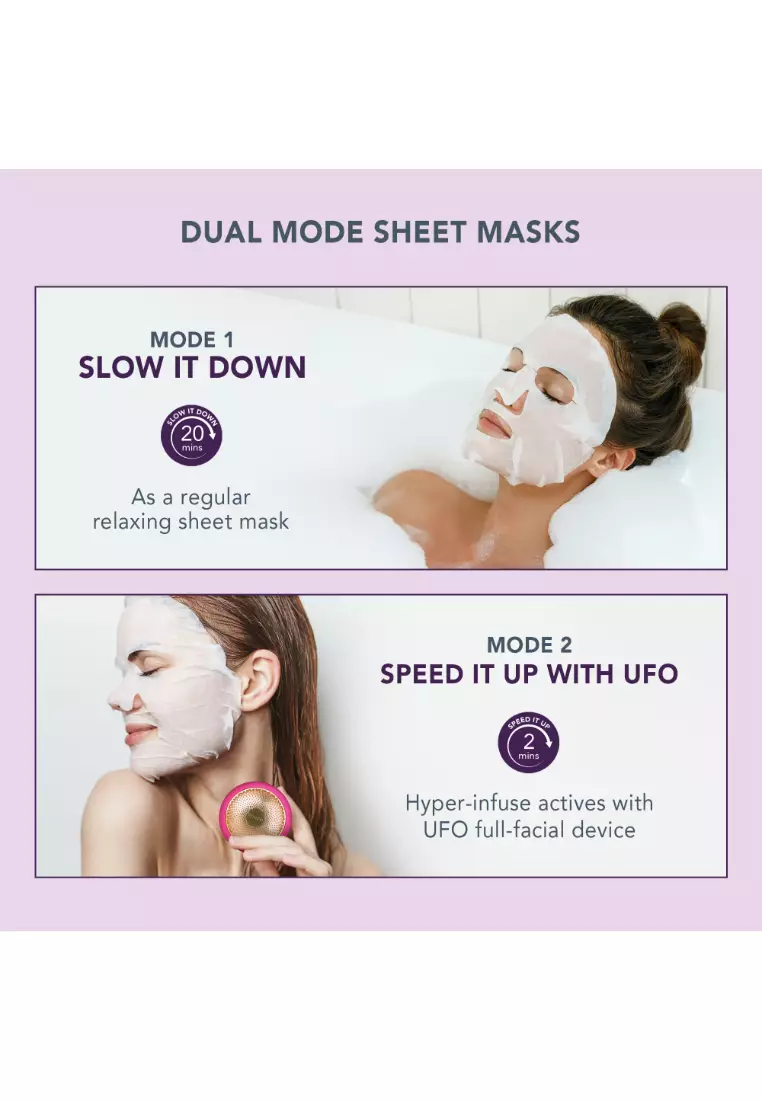 FOREO Sheet Mask Farm to Face Collection Facial Mask - Full Face Masks Packs | Beauty & Personal Care |For All Skin Types  | 3 pcs/pack | All Natural-Acai Berry