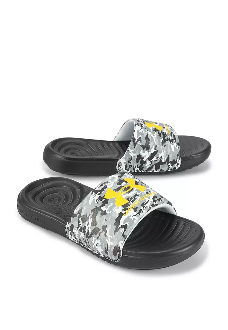 Under armour sales youth slides