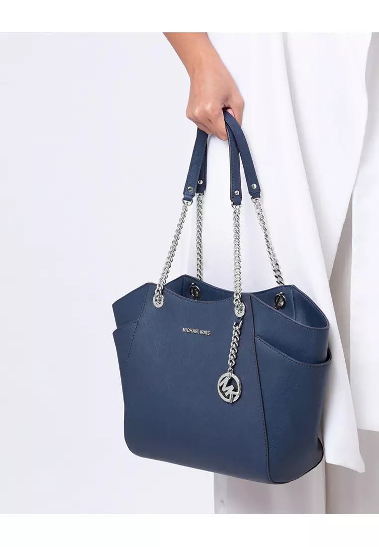 Michael kors jet set travel silver top