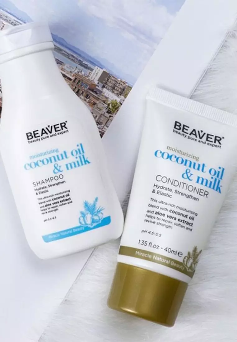Buy BEAVER Beauty Naturals Coconut Oil And Milk Shampoo And Conditioner