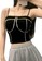 Chelyne black and pink Chelyne Crop-Tank Top WIth Pad T6878 Atasan Fashion Bahan Kaos (Inner/Outer/Top)  (Isi 2 pcs) 1FABFAA8AC400DGS_4