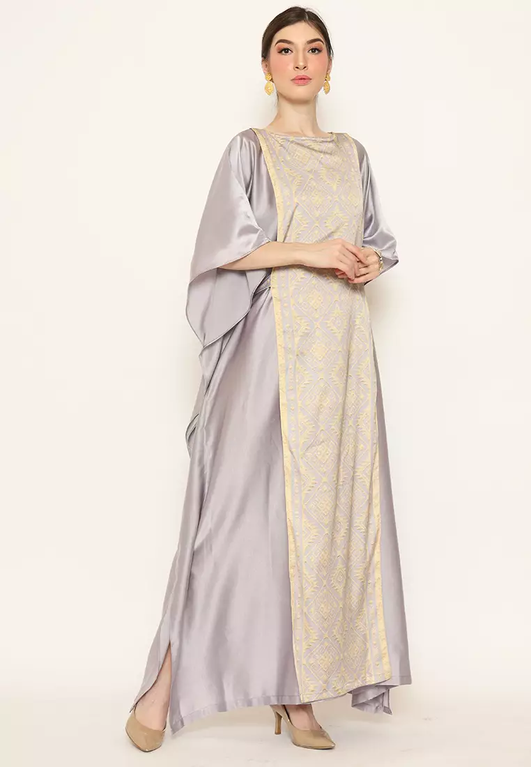 Kanzi Exclusive Long Sleeve Songket Kaftan