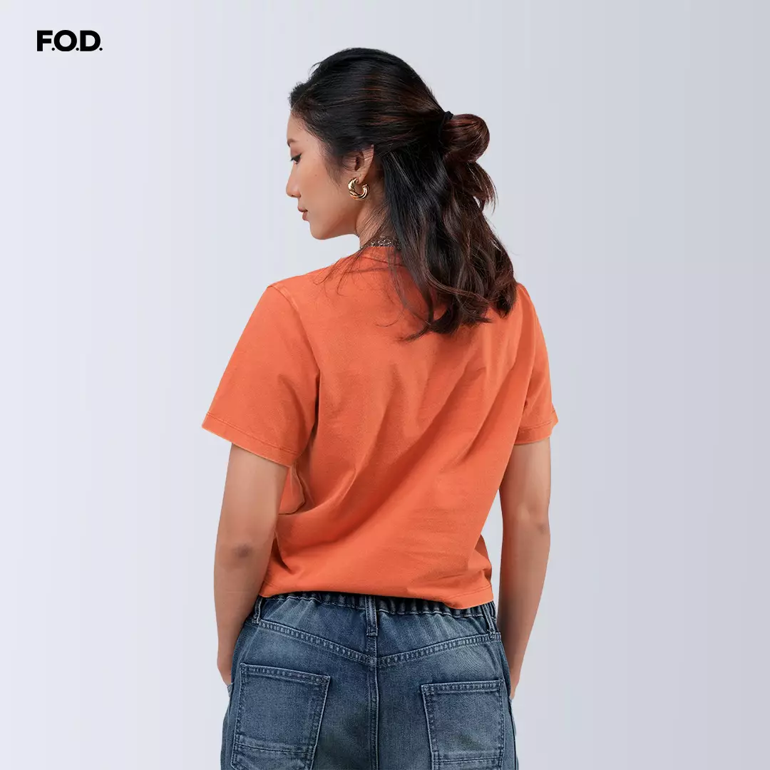 Kaos Wanita Malibu Dark Orange