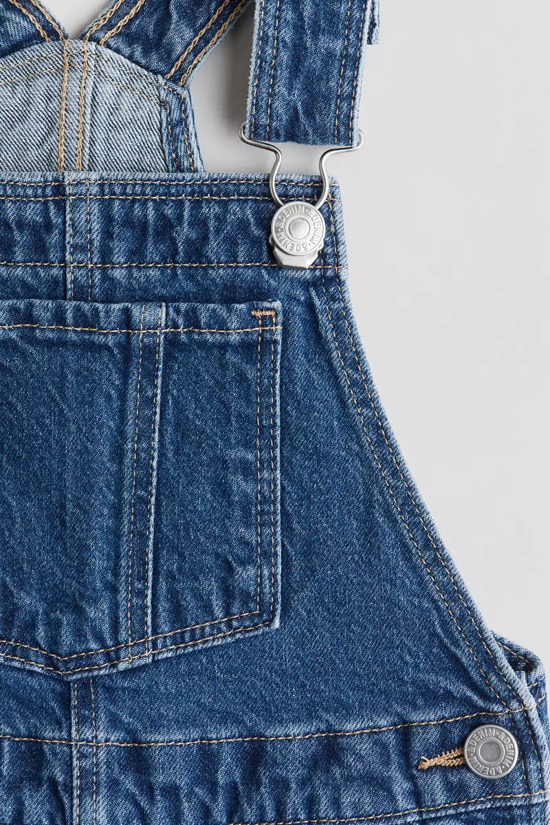Buy H&M Denim dungaree dress Online | ZALORA Malaysia