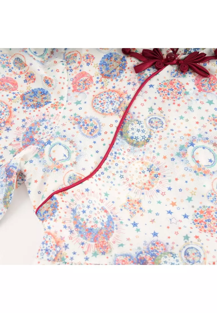 星星月亮女童漢服唐裝連衣裙0852