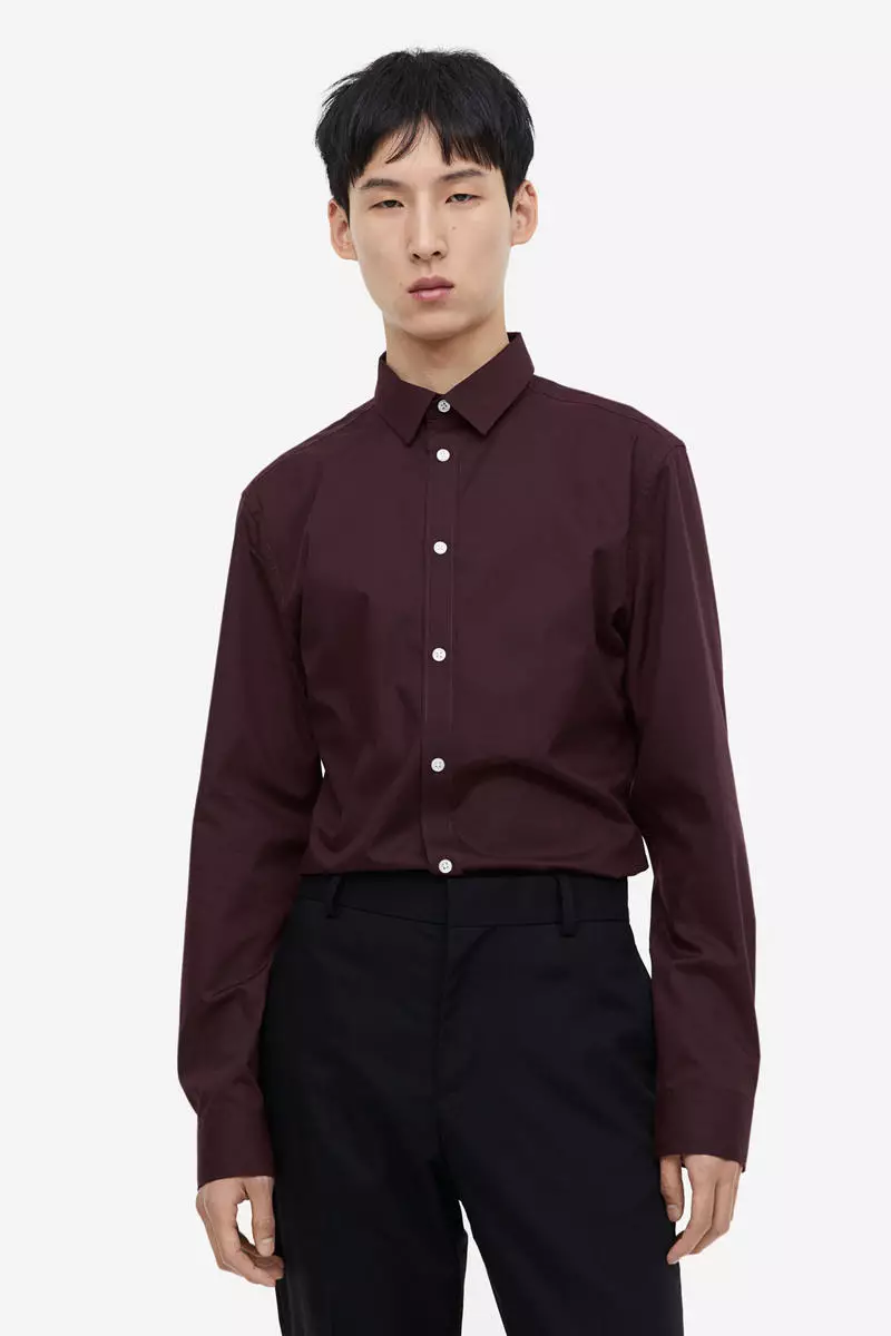 H & m slim fit shirt top