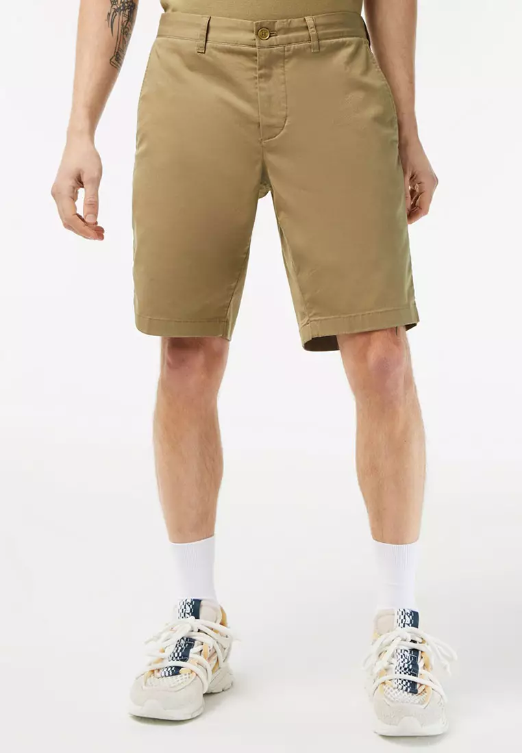 Buy Lacoste Men's Lacoste Slim Fit Organic Cotton Bermuda Shorts