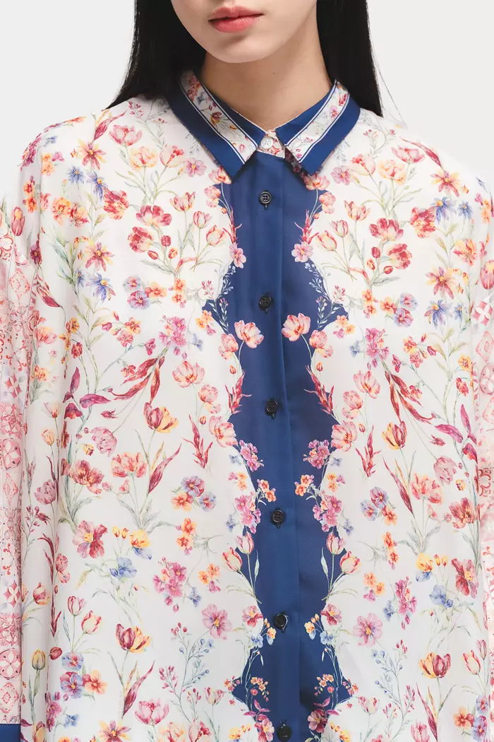 COTTONINK X Artkea - Dress Wanita Navy Noth