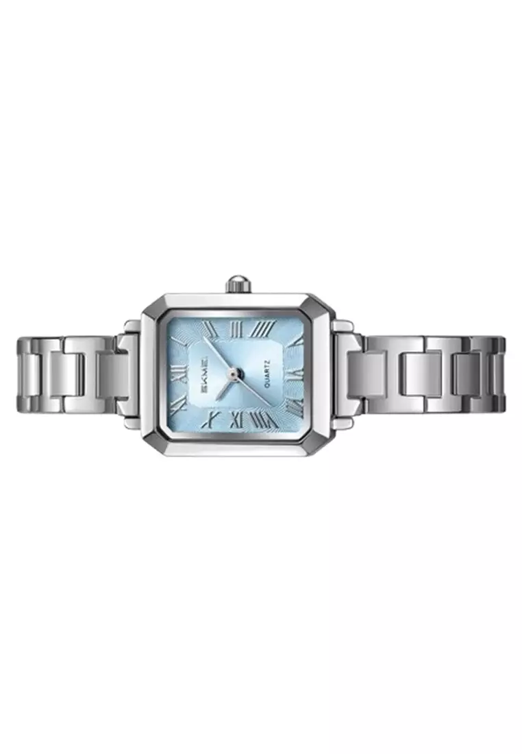 Jam Tangan Wanita Analog 2582 Tali Stainless ORIGINAL - Silver Blue